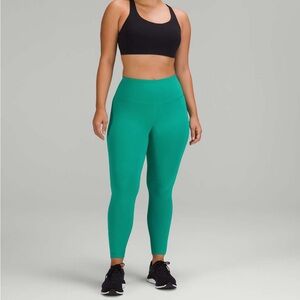 Lululemon Wunder Train Contour Fit High-Rise Tight Leggings Maldives Green Sz 12